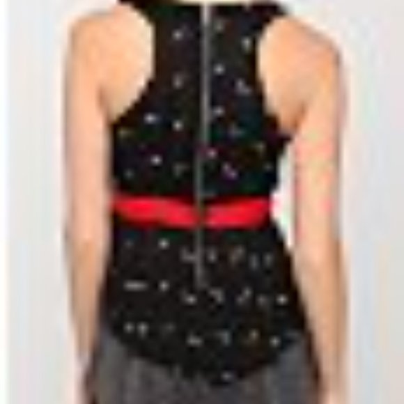 🖤Urban Outfitters Printed Chiffon Zip Top, XS - Picture 4 of 11